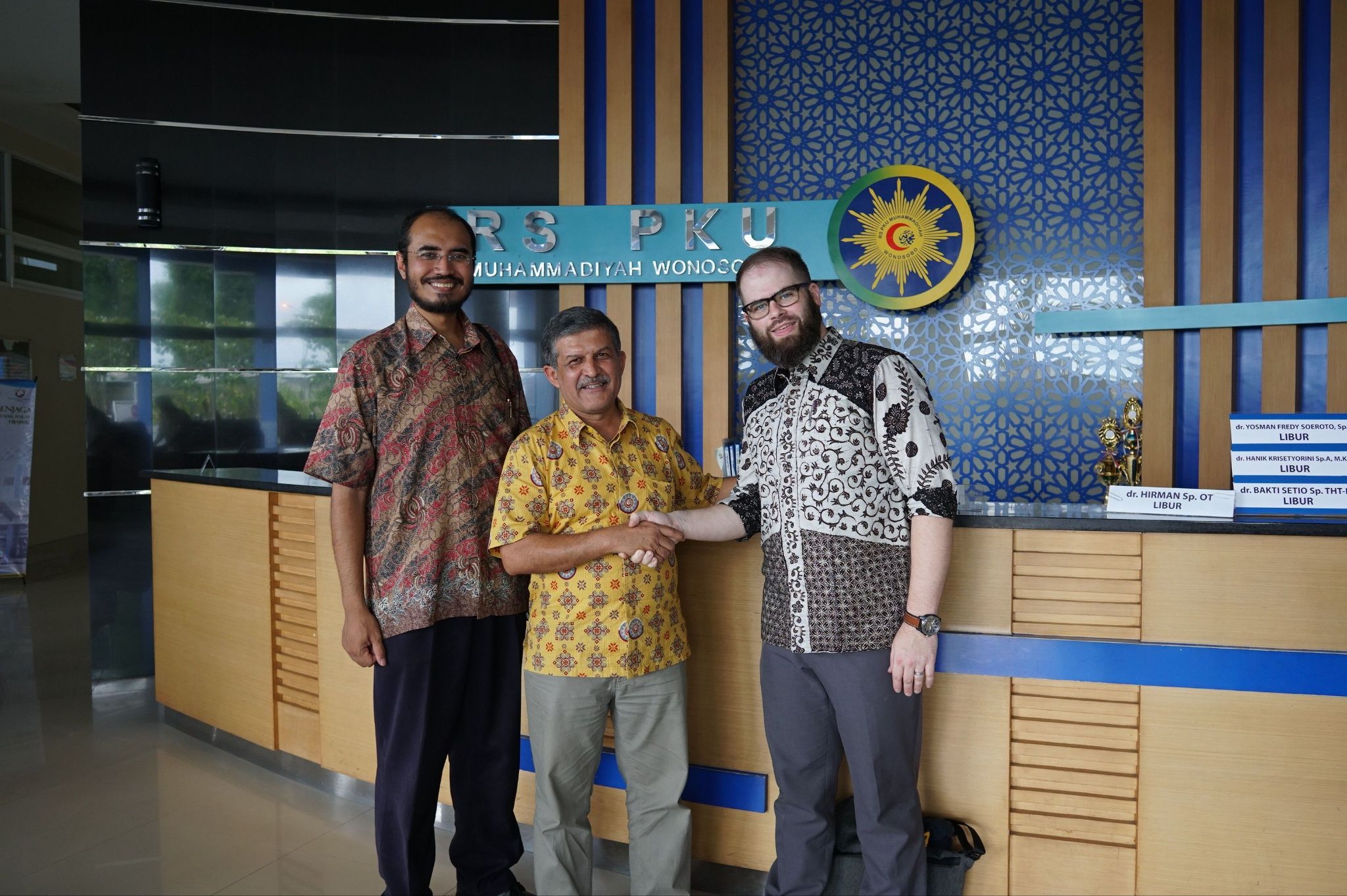 Pertemuan tahun 2018 dengan Presiden RS PKU Muhammadiyah Wonosobo sebagai Pendiri & CEO Blossom Finance